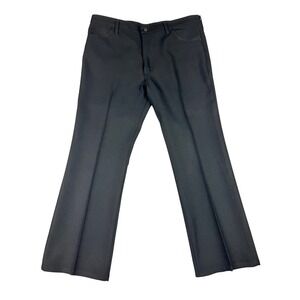 Wrangler 82BK Ranch Dress‎ Jeans Mens 42x31* Black Bootcut Polyester Twill Pants